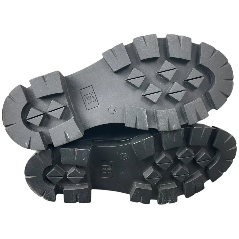 No Boundaries Lug Loafers‎ Womens  7 Chunky Platform Y2K Goth Grunge Chain Shoes